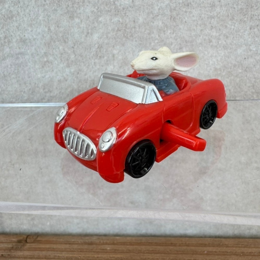 Stuart Little 2 Red Convertible Wind Up Toy 2002 Wendy's Movie Promo Collectible